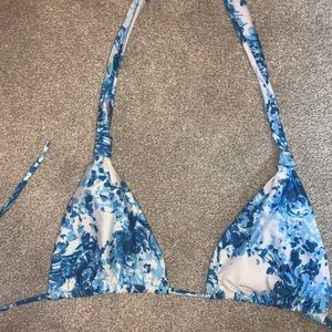 blue and white swim top!!